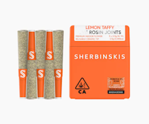 5pk Lemon Taffy 54% - Sherbinskis Rosin Infused Preroll 5pk