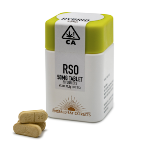 EMERALD BAY - SMRTZ THC 50mg (20pk) - Emerald Bay RSO Tablets