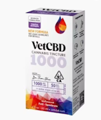 VetCBD Tincture 2 oz - 1000mg : 50mg CBD/THC