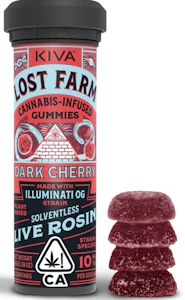 LOST FARM - Dark Cherry Illuminati OG | Live Rosin Gummies | Lost Farm