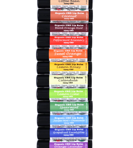 Healing Rose - Organic CBD Lip Balm - 25mg - Healing Rose Main Image