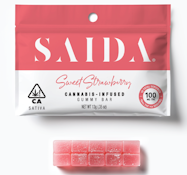 Saida - Sweet Strawberry - 100mg Gummy Bar