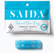 Saida - Tropical Blue Razz - 100mg Gummy Bar