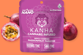 KANHA | NANO | Passionfruit Paradise | Indica | 100mg THC | 20-pack