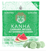 KANHA | 20:1 CBD:THC | Watermelon | 200mg CBD/10mg THC | 10-pack