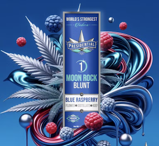 PRESIDENTIAL - Presidential X Platinum Vape - Blue Raspberry 1.5G Moon Rock Blunt