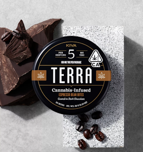 KIVA - KIVA - Terra Bites - 20ct - Dark Chocolate Espresso Beans - 100mg