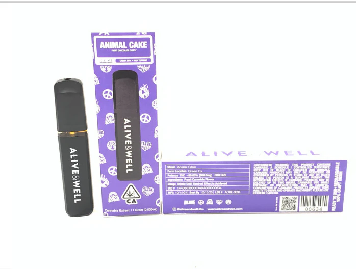 Alive & Well - Alive & Well - 1g Cured Resin AIO Vape - Animal Cake Main Image