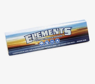 Ultra Thin | Connoisseur King Size Rolling Papers w/ Tips | Elements