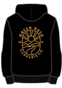 Green Rush Brand Logo Black Sweatshirt