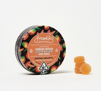 SMOKIEZ -  Sour Mango | Live Resin Fruit Chews | Smokiez