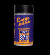 Blotter - Lucys with Diamonds - Double Durban - THC-V - Kief Coated - Diamond Infused - .7g Preroll 3pk