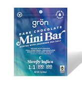 Grön - Dark Chocolate Mini Bar - 1:1 THC:CBN - 100mg