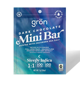 Grön - Grön - Dark Chocolate Mini Bar - 1:1 THC:CBN - 100mg