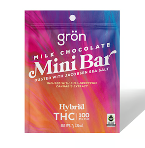 Grön - Grön - Milk Chocolate Mini Bar - 1:1 THC:CBG - 100mg