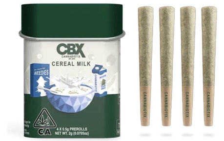 Cereal Milk | 4 Pack Pre-Roll | CBX