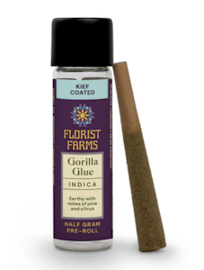 FLORIST FARMS - Florist Farms - Kief Coated - Gorilla Glue - .5g Preroll