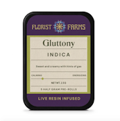 Florist Farms - Infused Live Resin Gluttony - 5pk - Preroll