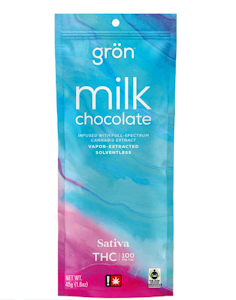 Grön - Grön - Milk Chocolate - Sativa - 100mg