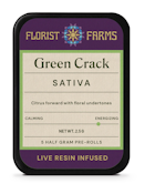 Florist Farms - Infused Live Resin - Green Crack - 5 pack - Preroll