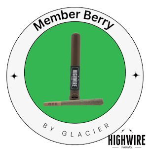 GLACIER CANNABIS - Member Berry 1g Preroll