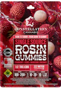 Strawberry Lychee + Magnesium L-Threonate - Rosin Gummies - Constellation - (100mg THC/200mg CBN) 10pk