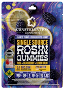 Yuzu Blackberry + Lemon Balm - Rosin Gummies - Constellation - (100mg THC/50mg CBD/50mg CBN) 10pk