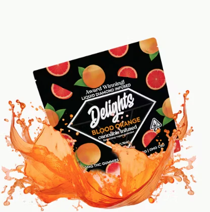 Delights Gummies - Delights | Blood Orange | Sativa 100mg Liquid Diamond Gummies Main Image