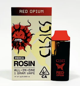 Red Opium | Live Rosin AIO Vape 1g | CLSICS
