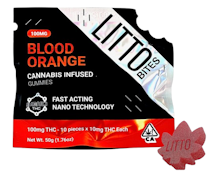 Blood Orange - Cannabis Infused Gummies - 100mg - Litto