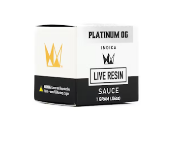 WEST COAST CURE - WCC - Concentrate - Platinum OG - Live Resin Sauce - 1G