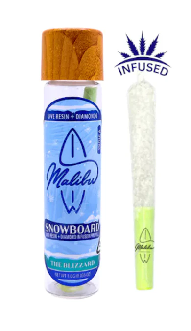 Malibu Gold - Malibu - The Blizzard - 1g Snowboard Infused Pre-Roll Main Image