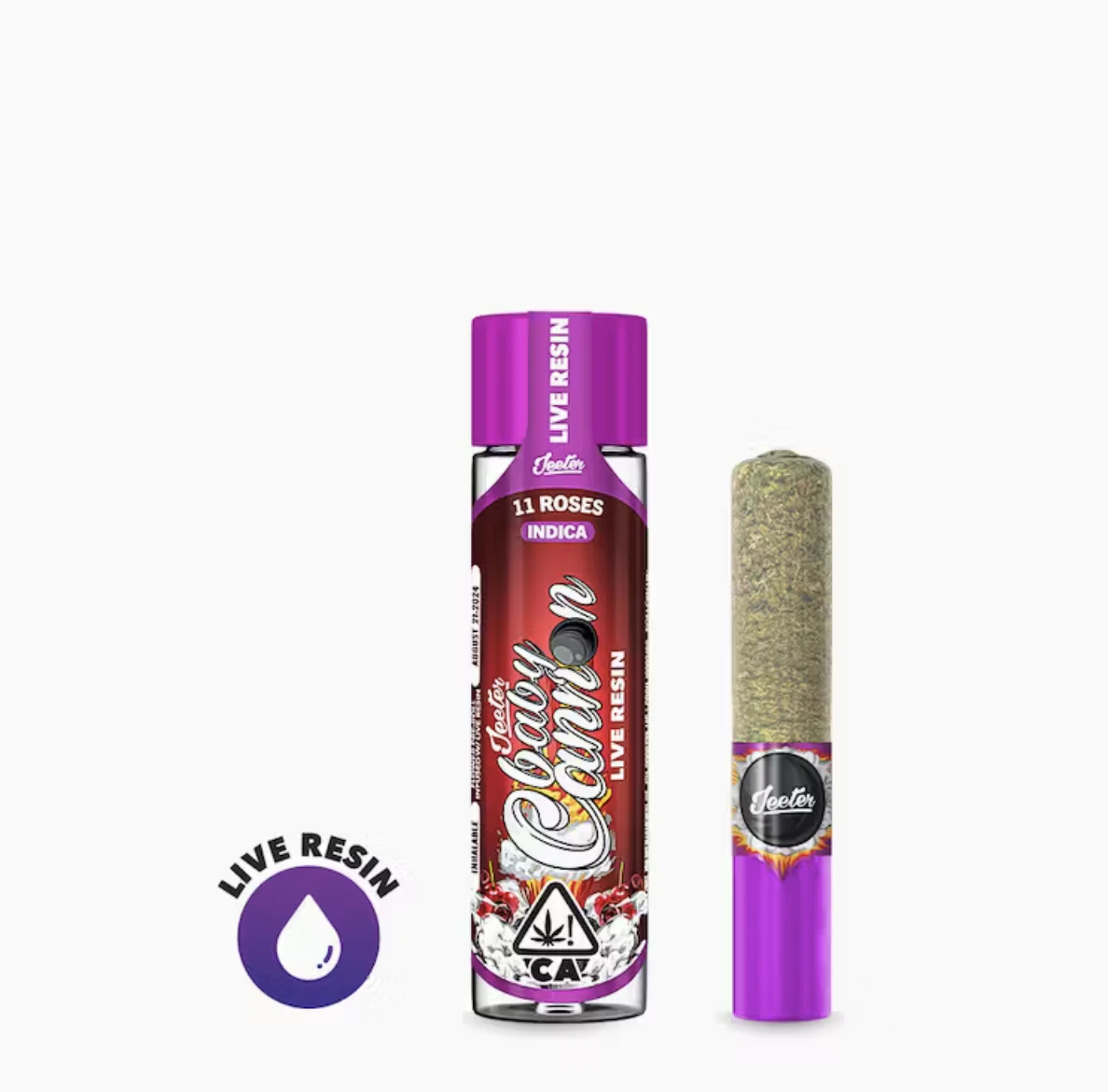 Jeeter - 11 Roses (I) | 1.3g Infused Preroll | Baby Cannon Main Image