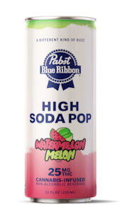Pabst (PBR) - PABST | PBR Infused High Seltzer Watermelon Melon 25mg can