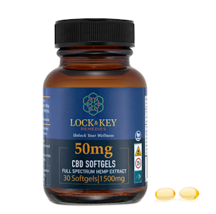 Lock & Key Remedies, Inc. - Full Spectrum CBD - 30 Softgels x 50mg (1500mg) - Vegan