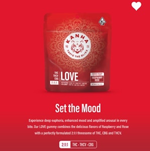 KANHA - Kanha FX 'Love' Raspberry Rose 2:1:1 THC:THCV:CBG