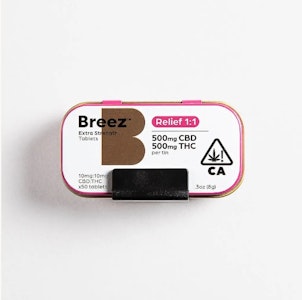 BREEZ - Breez 1:1 CBD:THC Relief Tablet
