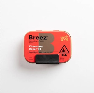 BREEZ - Breez Cinnamon 1:1 CBD:THC Mints