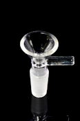 14.5mm Male Clear Glass on Glass Bowl
