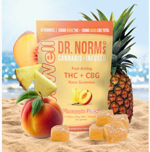 Dr. Norm's - Dr. Norm's - Pineapple Peach - Livewell Gummies 100mg