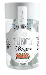 Punch Extracts - Punch Stinger - Sweet Strawberry - 5pk Infused Preroll.