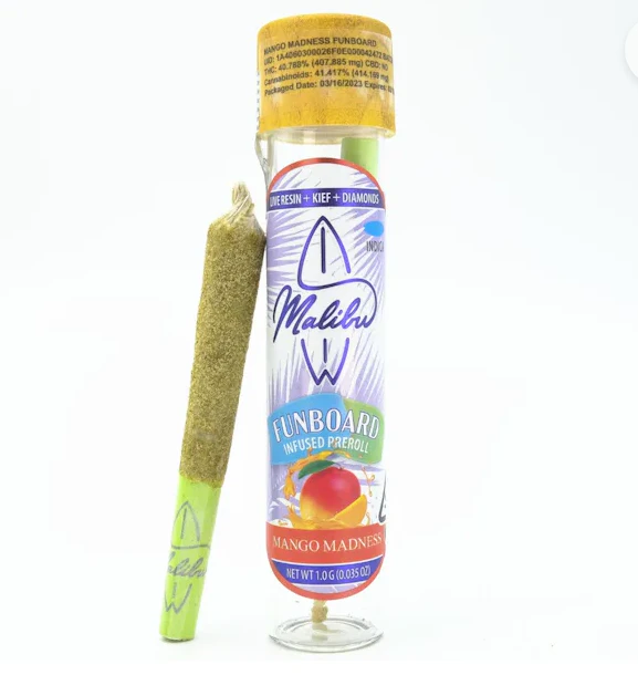 Malibu Gold - Malibu - Mango Madness - 1g Funboard Infused Pre-Roll Main Image