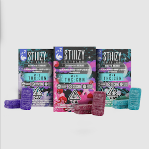 STIIIZY - White Berry 2:1 TCH/CBN 150mg Gummies - STIIIZY