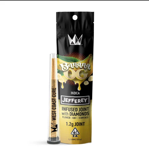 West Coast Cure - West Coast Cure - Banana OG - 1.2g Jefferey Infused Joint Main Image
