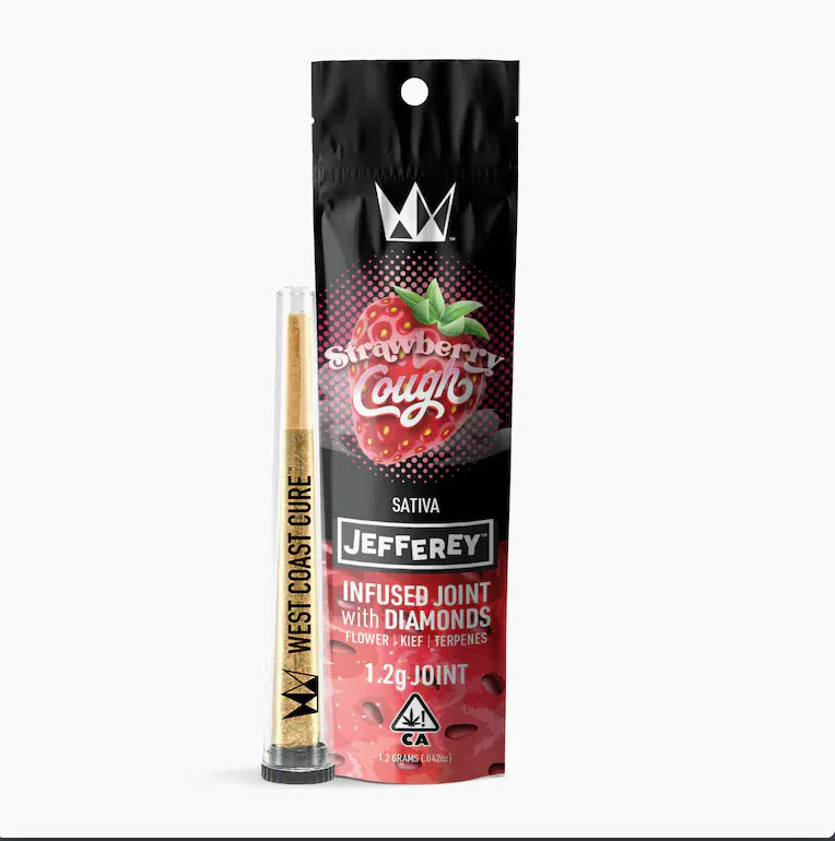 West Coast Cure - West Coast Cure - Strawberry Cough - 1.2g Jefferey Infused Joint Main Image