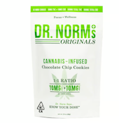 Dr. Norm's - Chocolate Chip Cookies 1:1 CBD 10pk 100mg