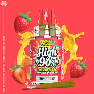 High 90's - H90's - Strawberry - 5pk Infused Preroll