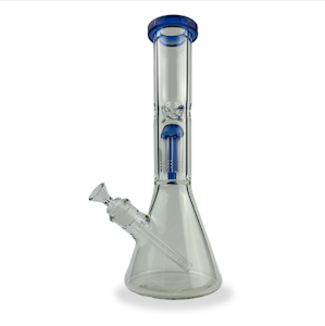Gear - 12" Bong Color Accented Tree Perc