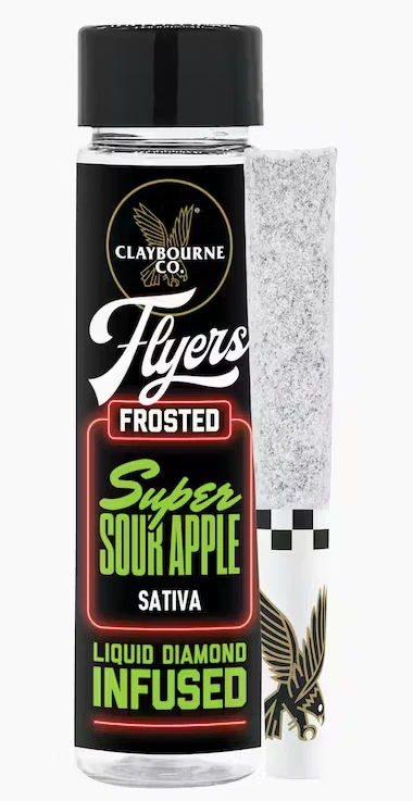 Claybourne Co. - [Claybourne Co.] Frosted Infused Preroll 2 Pack - 1g - Super Sour Apple (S) Main Image