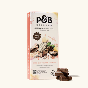 Papa & Barkley  - Dark Chocolate Sea Salt | 100mg Chocolate Bar | Papa & Barkley
